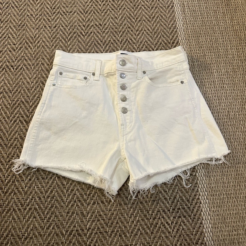 White Denim Women's Shorts